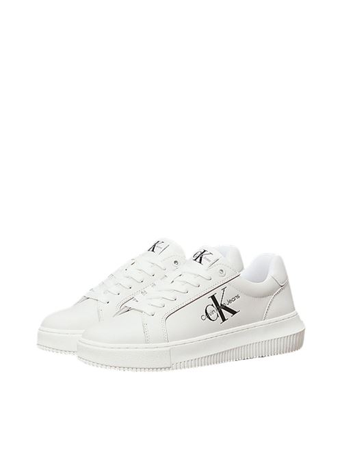 Sneaker chunky in pelle bianco Calvin Klein Jeans | YW0YW00823YBR